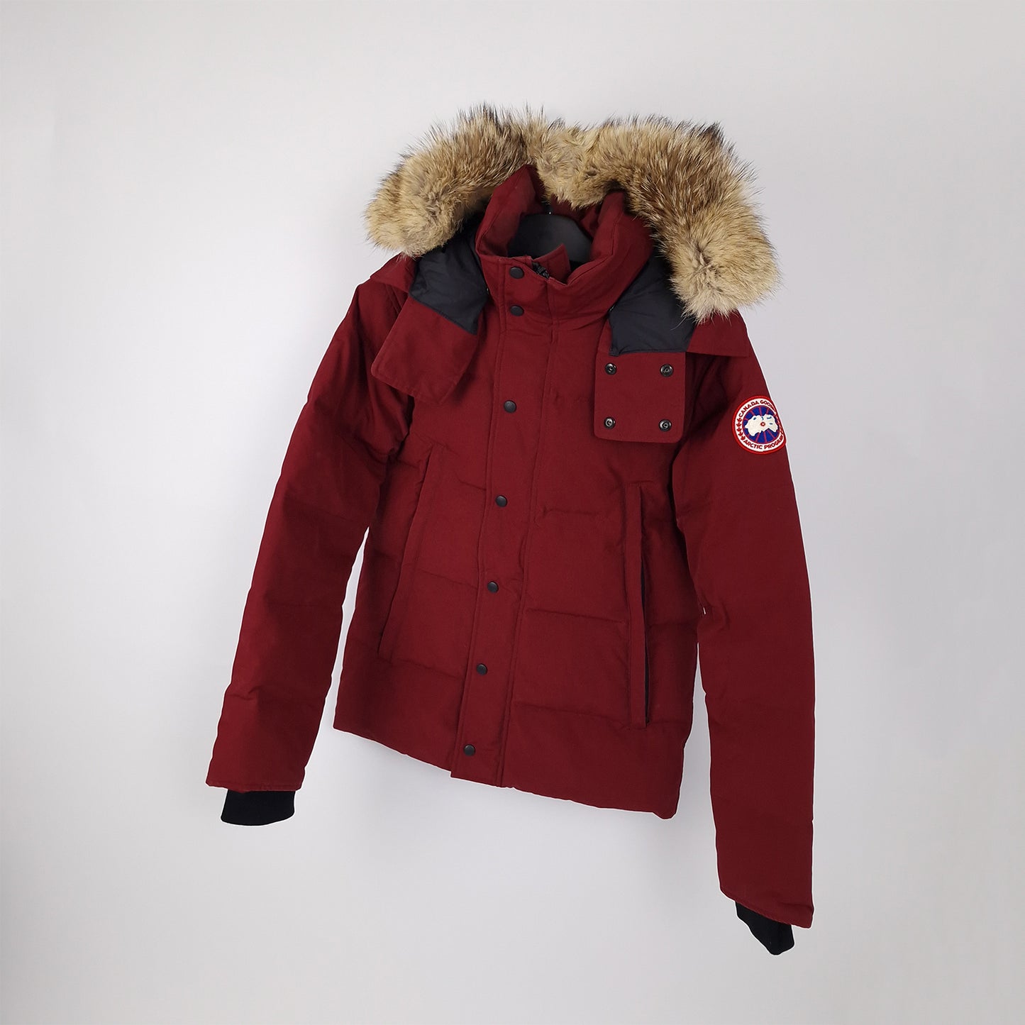canada goose wyndham parka heritage, burgundy