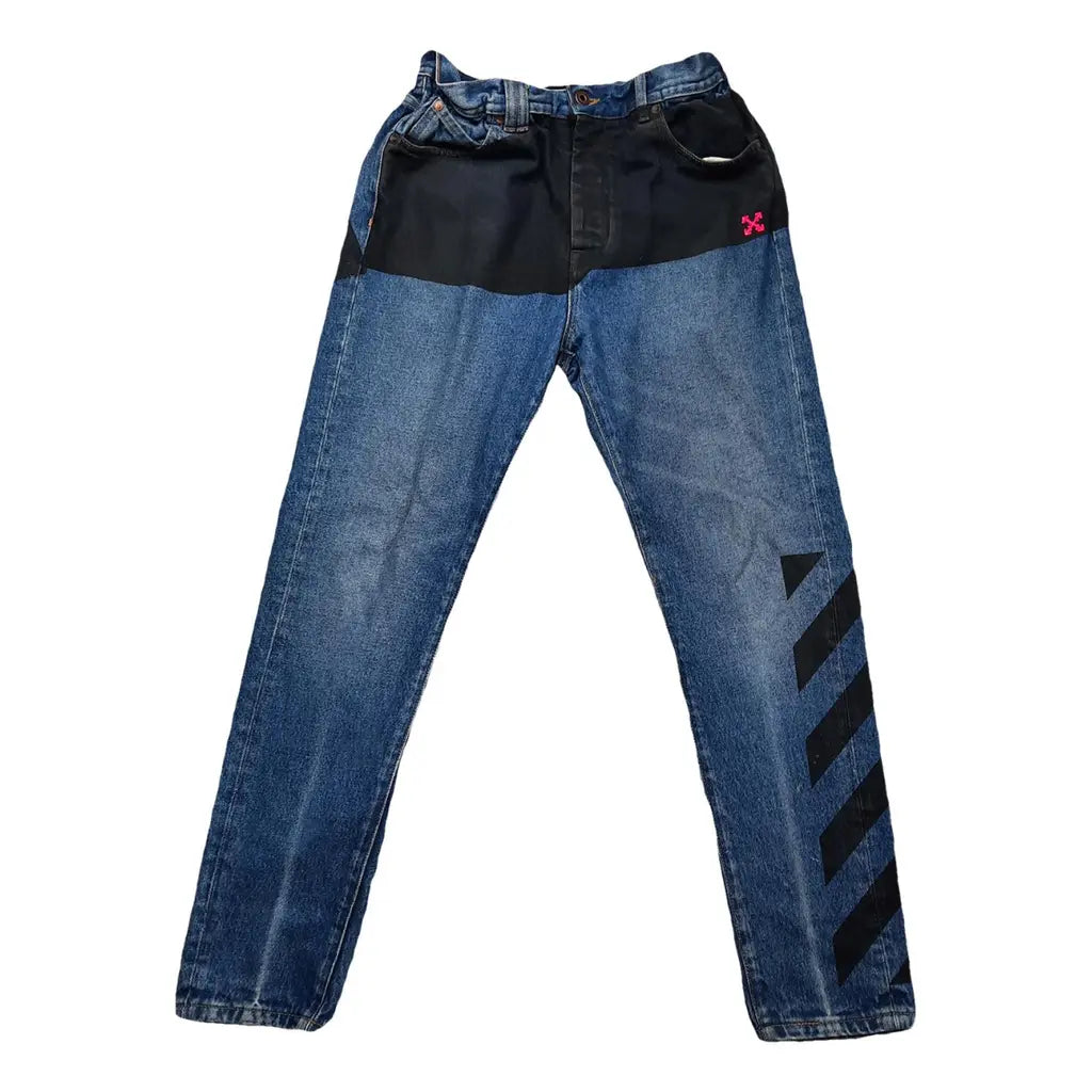 Off-White Two Tone Jeans