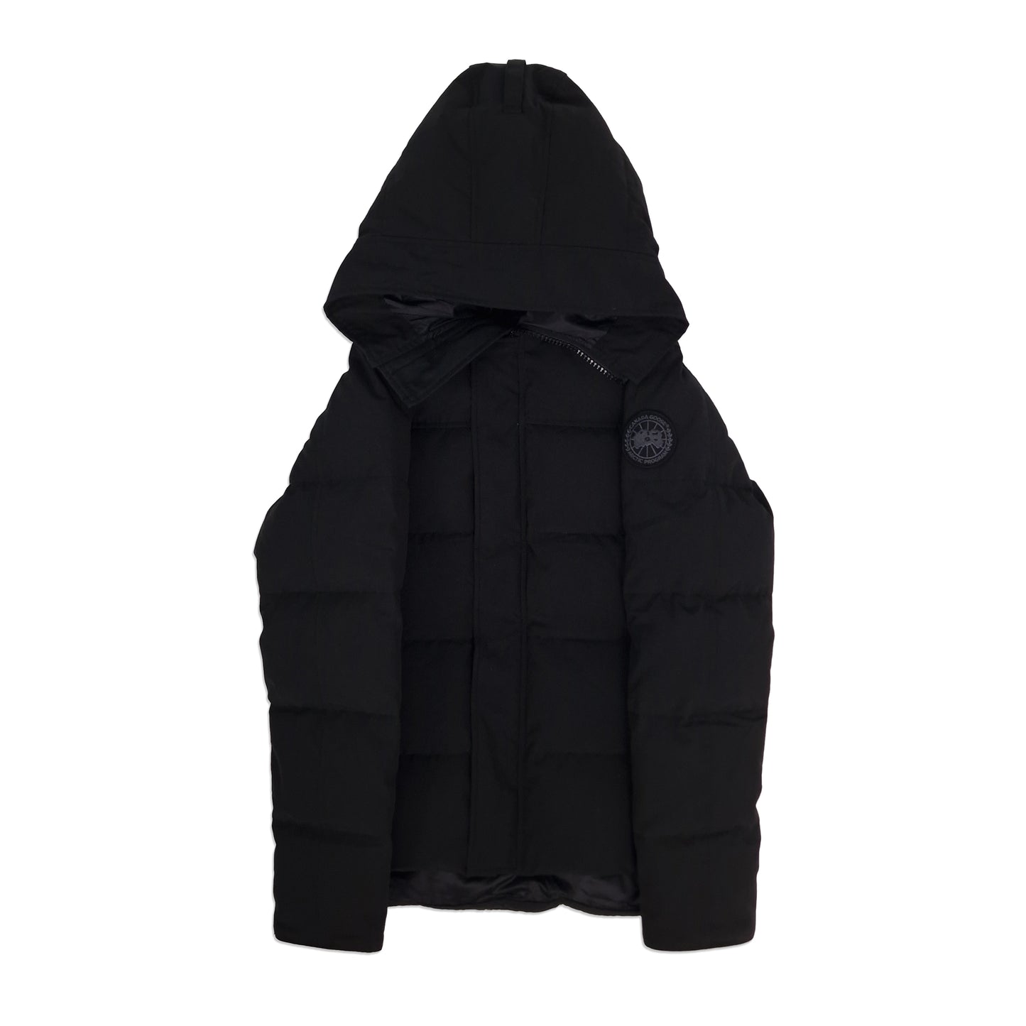 Canada Goose Macmillan Parka Black Label Black Men's Size Small Front View