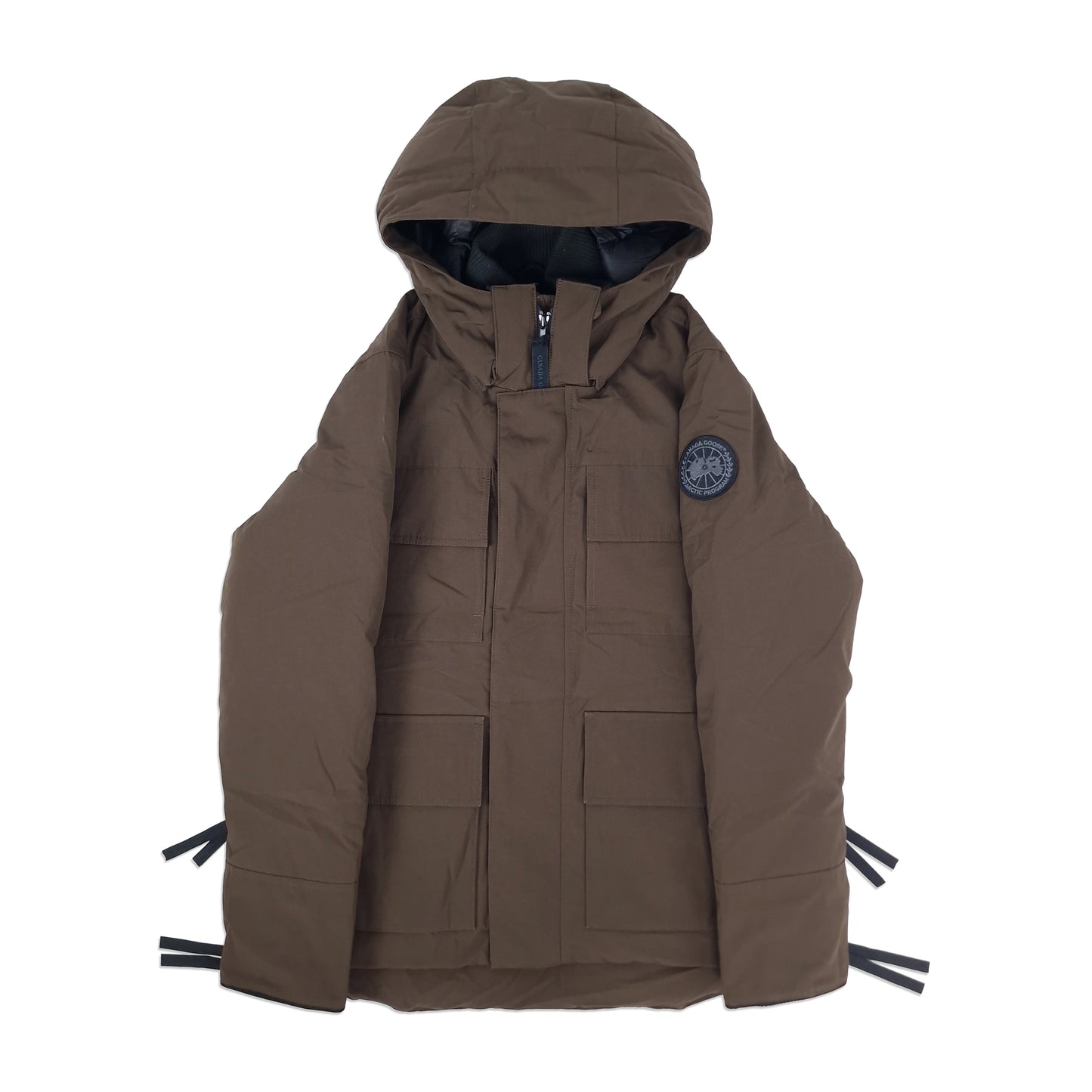 Canada Goose Maitland Parka Black Label Grizzly Brown Men's Size Small Front View