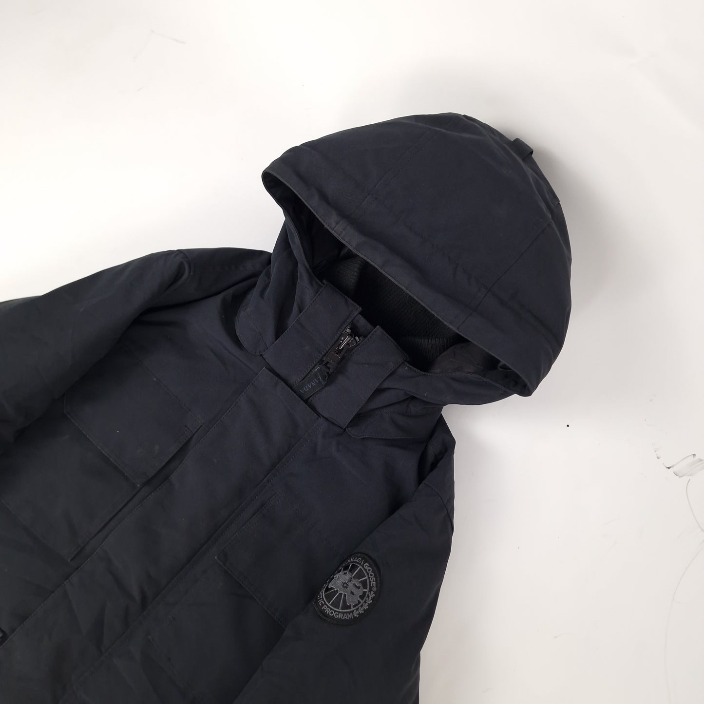 Canada Goose Maitland Parka Black Label Navy Men's Size Small Side View