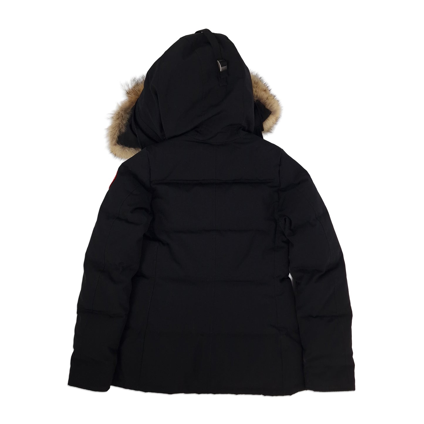 Canada Goose Portland Parka Black Women's Winter Jacket Back View