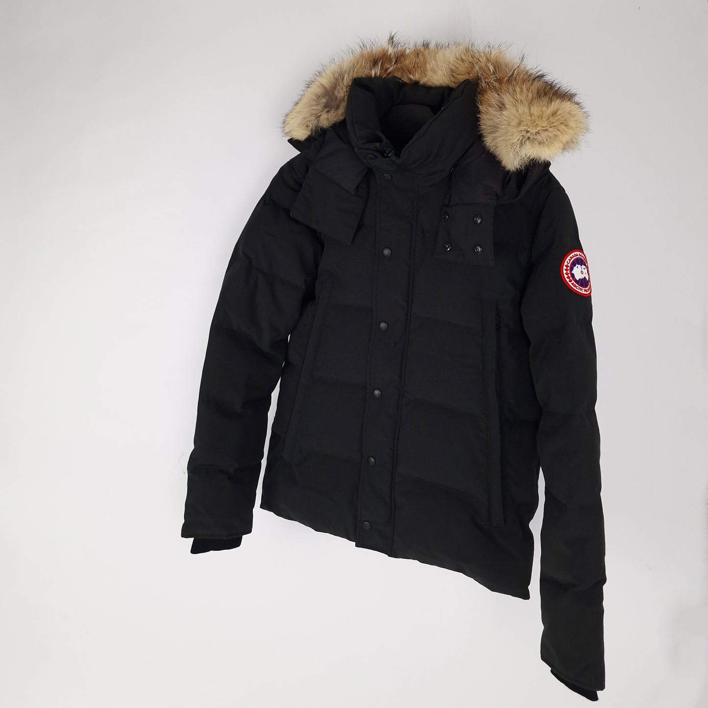 Canada Goose Wyndham Parka Heritage Black Men's Size Medium Professional Product Photo