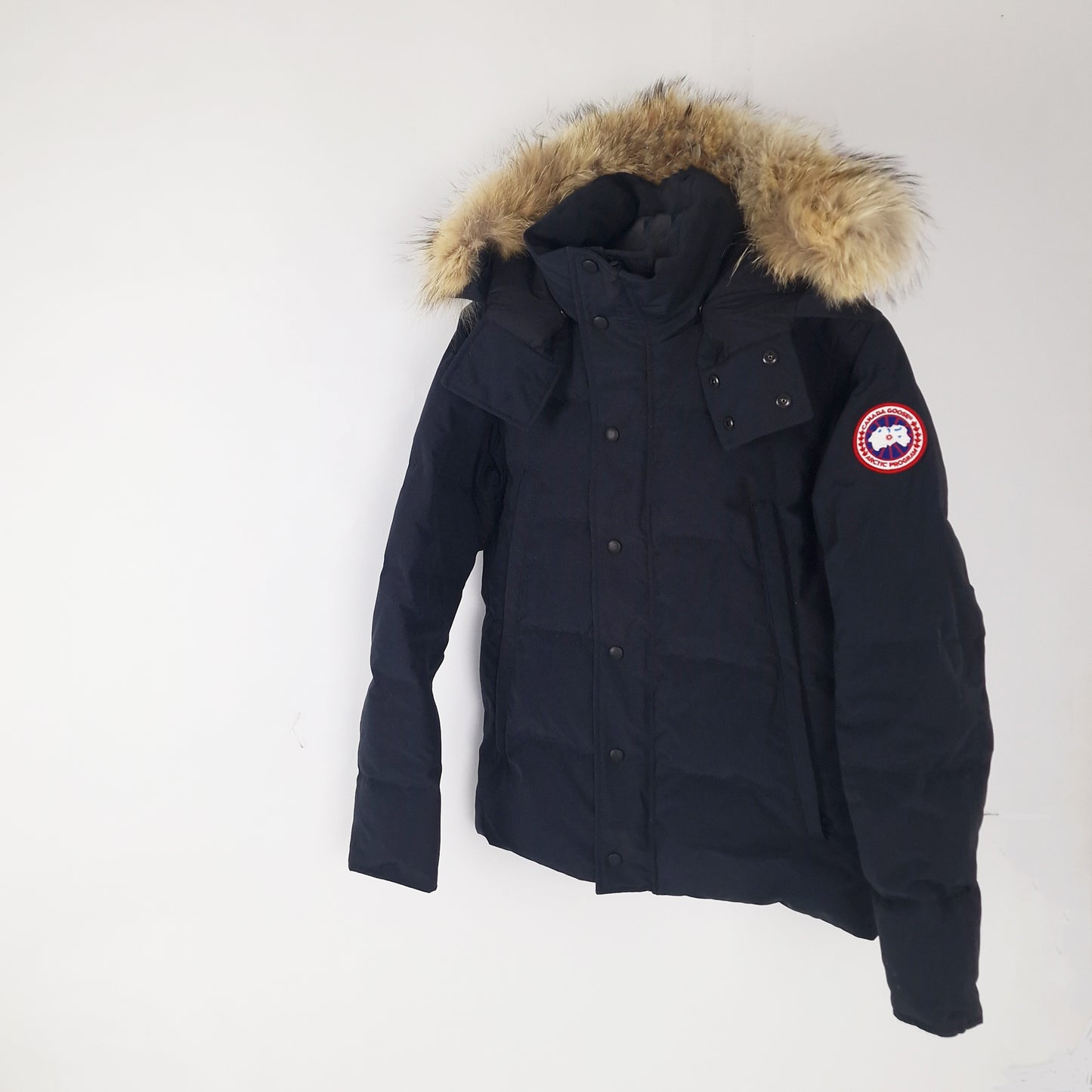 Canada Goose Wyndham Parka Heritage Navy Men's Size Small Professional Product Photo