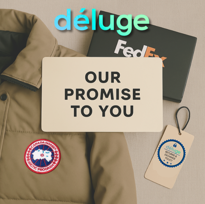 Déluge's Promise to You: Authenticity, Fast Shipping & Hassle-Free Returns