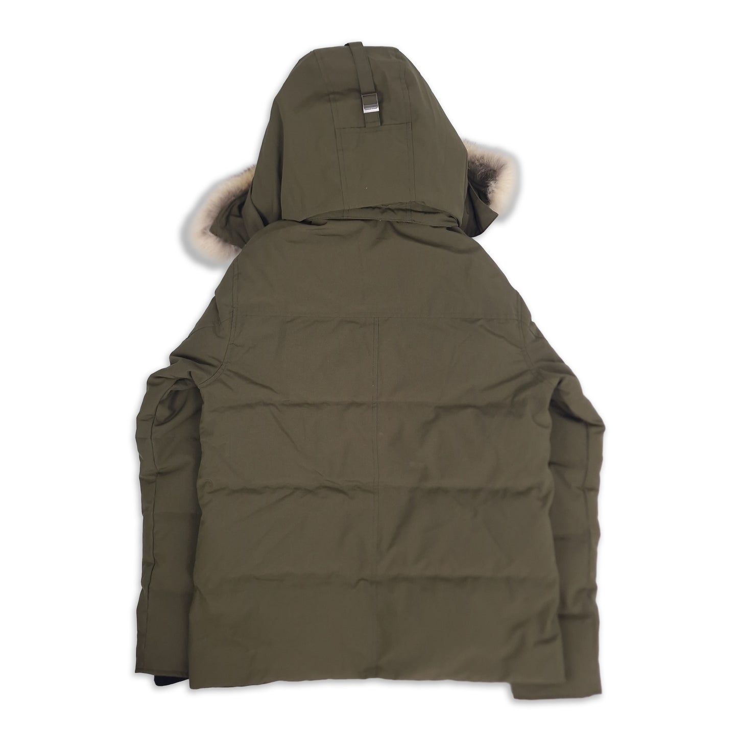 Wyndham Parka Military Green Large back white background