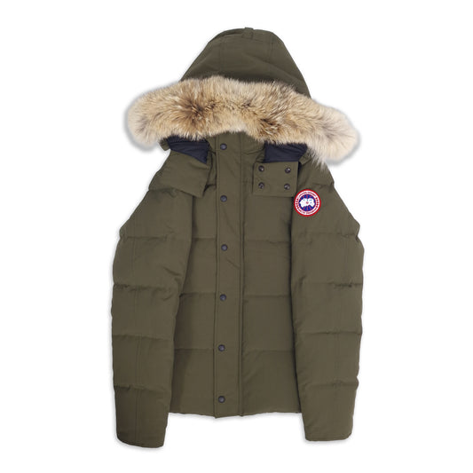 Canada Goose Wyndham Parka Military Green Large white background
