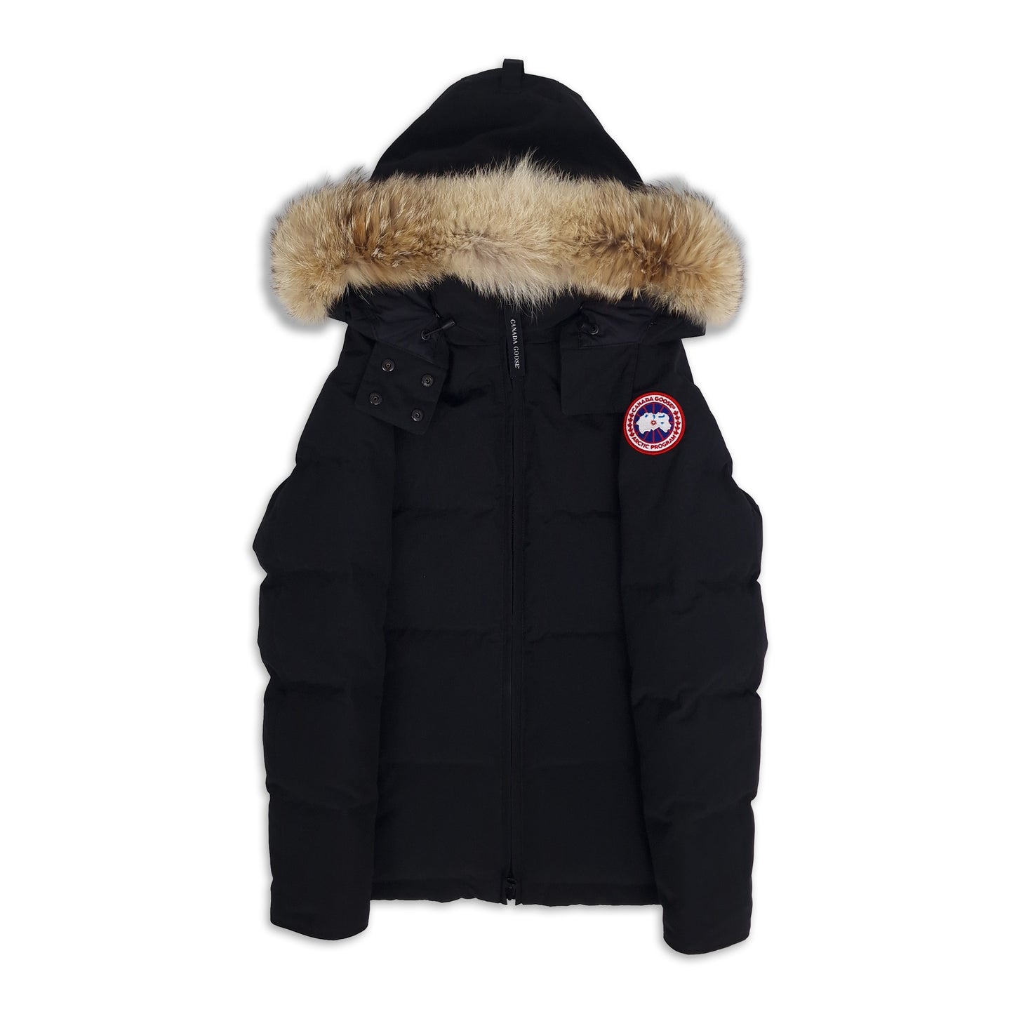 canada goose chelsea parka black front