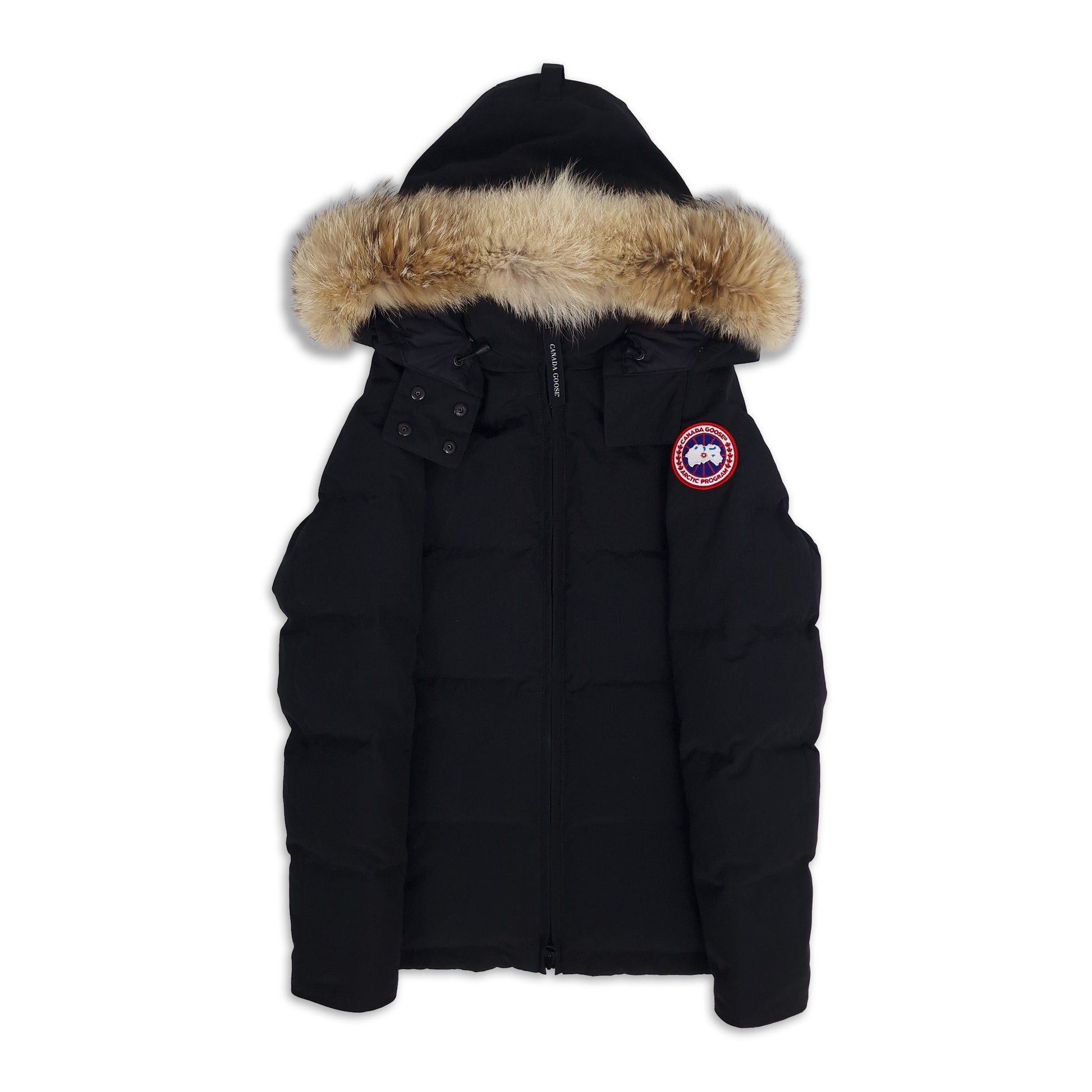 canada goose chelsea parka black front