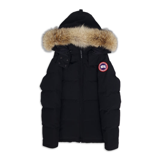 canada goose chelsea parka black front