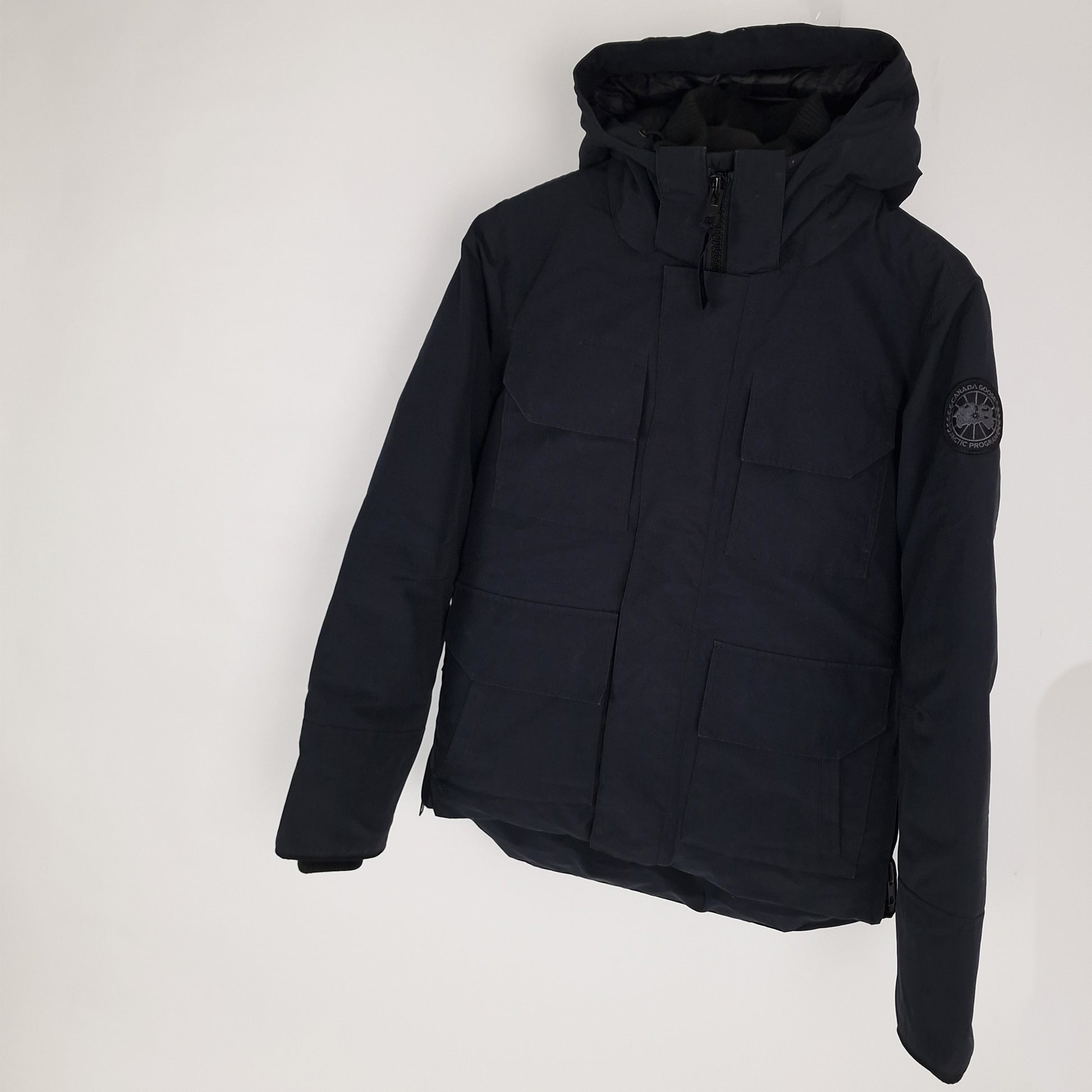 Canada Goose Maitland Parka Black Label Navy Men's Size Small Professional Product Photo