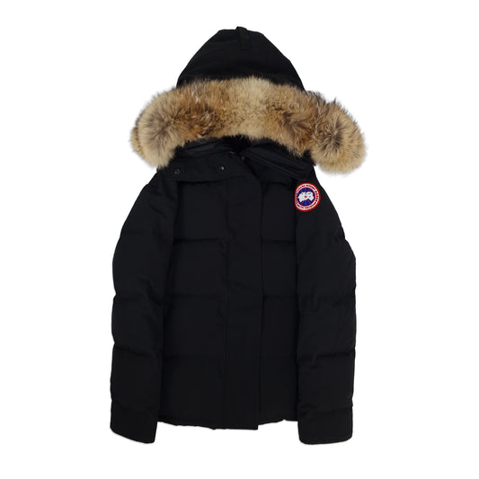 Canada Goose Portland Parka Black Women's Winter Jacket Front View