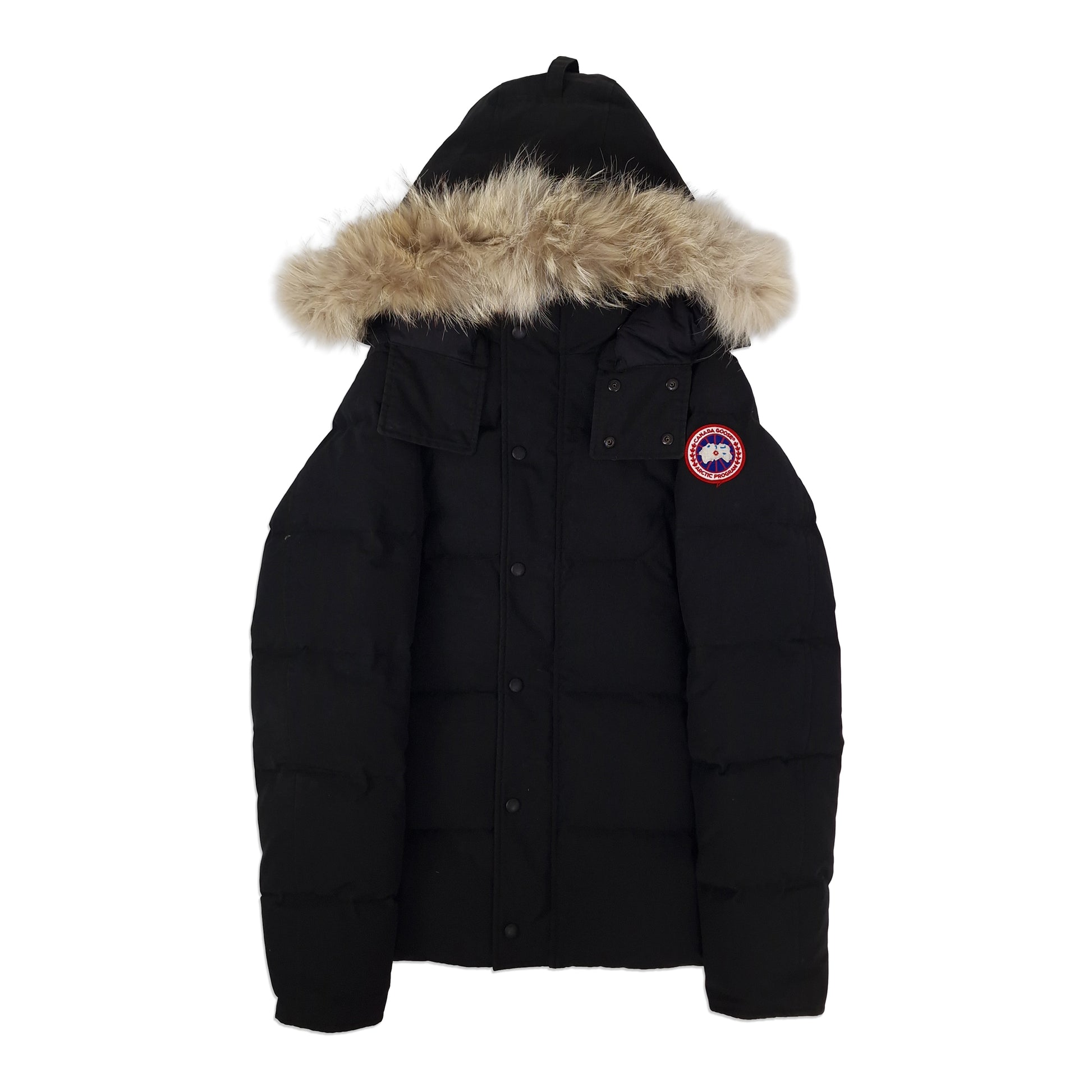 Canada Goose Wyndham Parka Black Men's Size Medium Front View