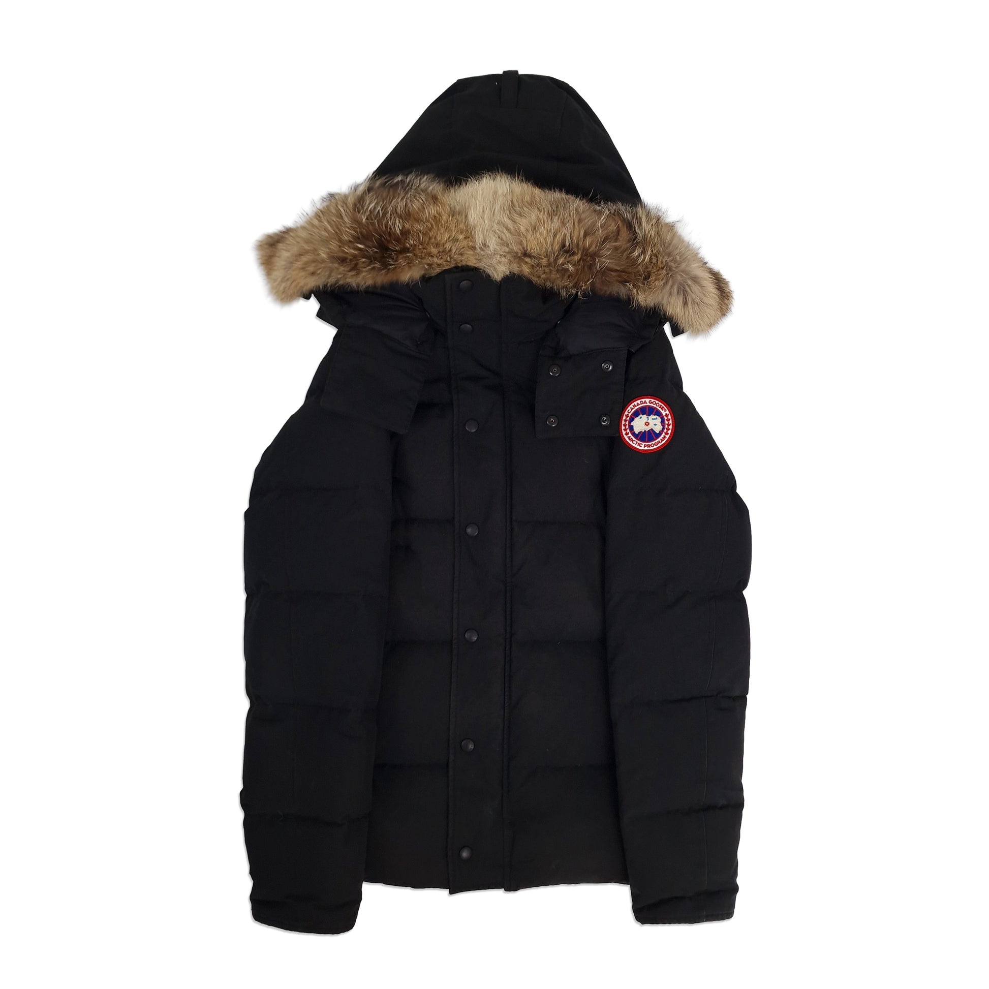 Canada Goose Wyndham Parka Black Men's Size Small Front View