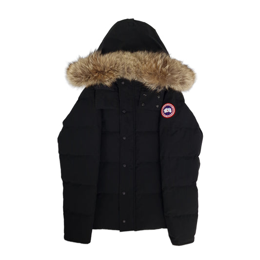 Canada Goose Wyndham Parka Black Men's Size XL Front View
