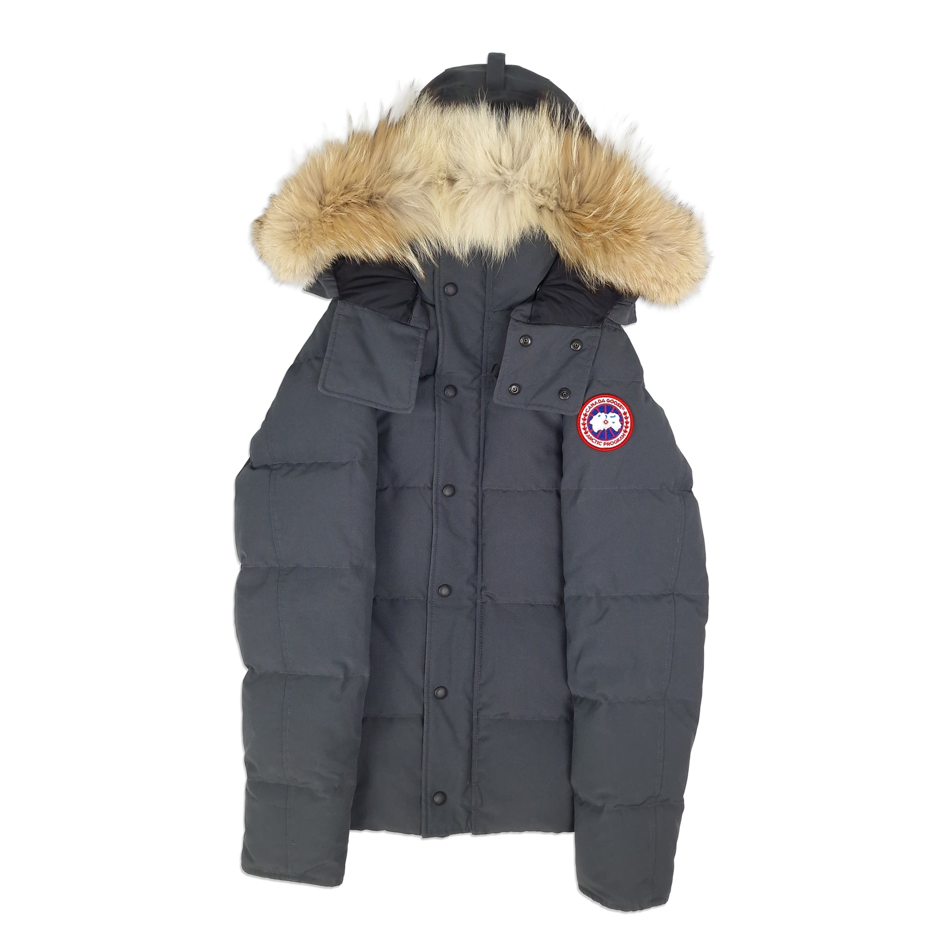 Canada Goose Wyndham Parka Graphite Men's Size XS Front View
