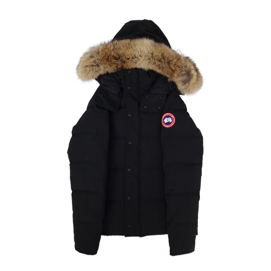 Canada Goose Wyndham Parka Heritage Black Men's Size Medium Front View