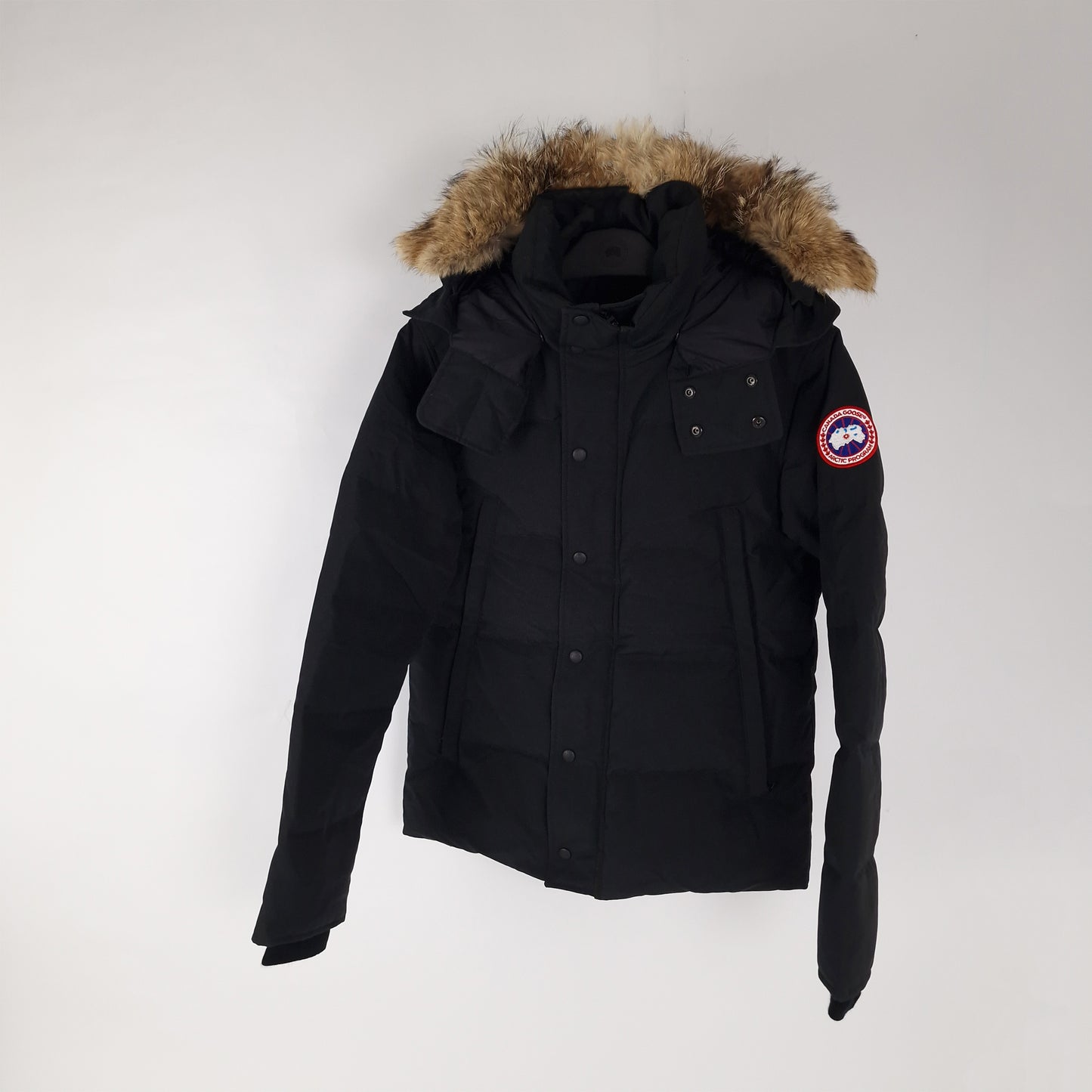 Canada Goose Wyndham Parka Heritage Black Men's Size Small Professional Product Photo
