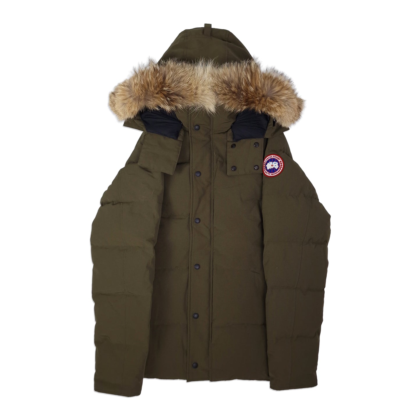Canada Goose Wyndham Parka Heritage Military Green Men's Size Large Front View